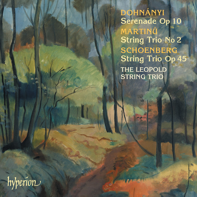 Dohnányi, Schoenberg & Martinů: String Trios cover art