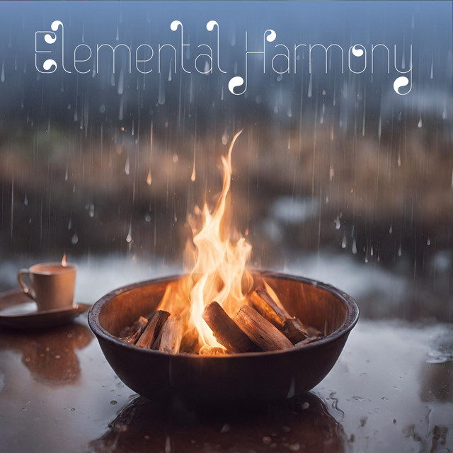 Elemental Harmony: Rain and Fire Serenity