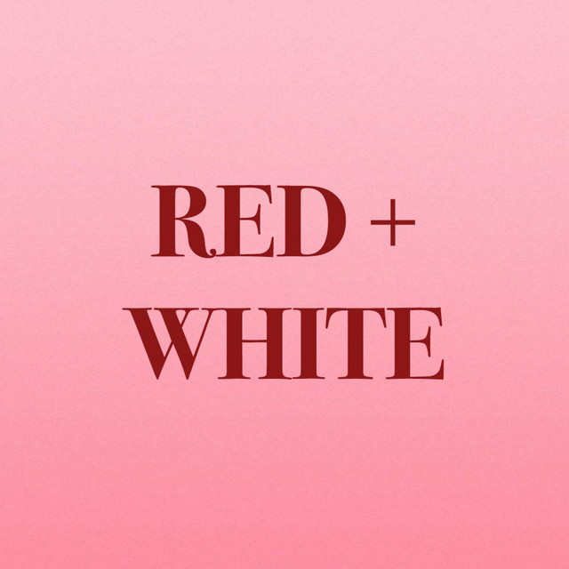 RED + WHITE cover art