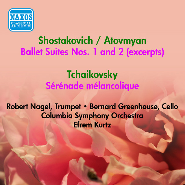 Shostakovich, D.: Ballet Suites Nos. 1, 2 (Excerpts) / Tchaikovsky, P.I.: Serenade Melancolique (Efrem Kurtz) (1952) cover art