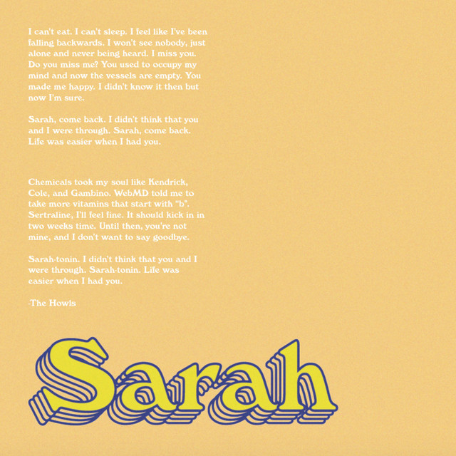 Sarah cover