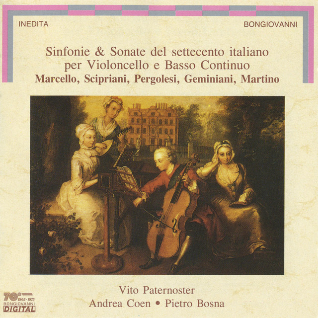 Sinfonie and Sonate del settecento italiano per Violoncello e Basso Continuo cover