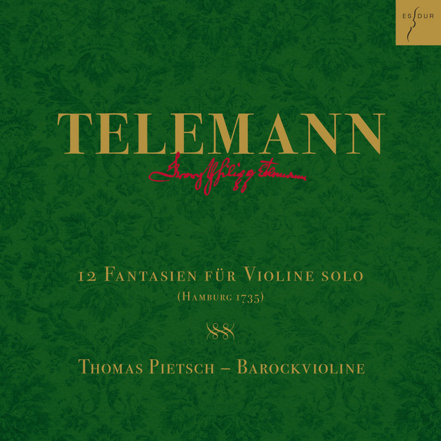 Telemann: 12 Fantasien für Violine solo, TWV 40:14-25 (Hamburg 1735) cover art