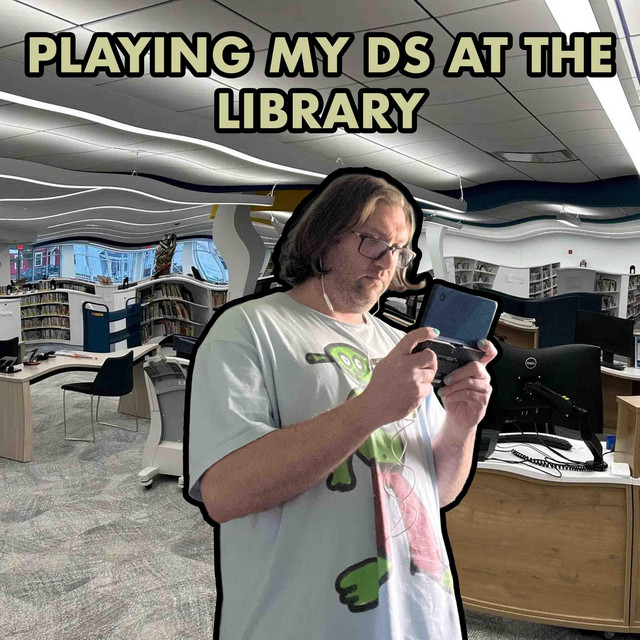 Playing My DS At The Library cover art
