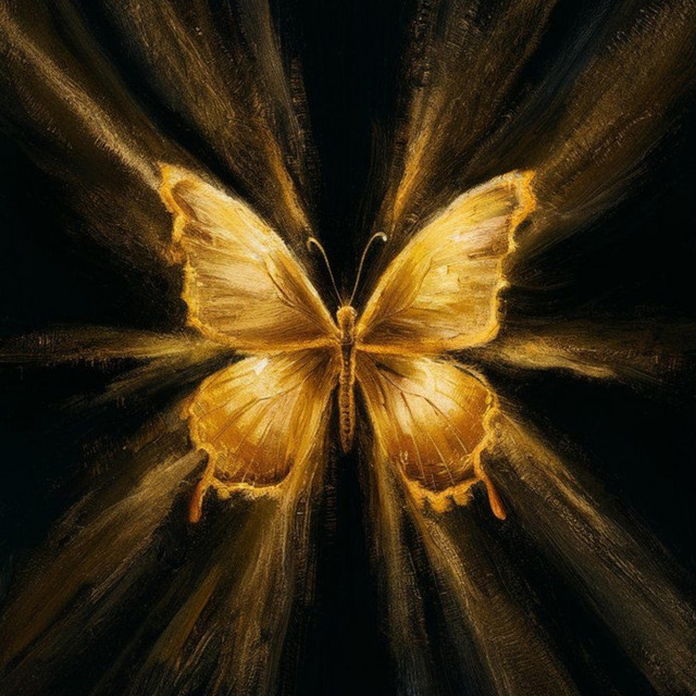 Zlatý čeřen na motýly cover art