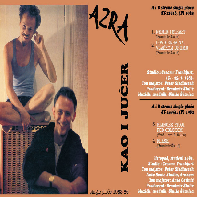 Kao I Jučer - Singl Ploče cover art