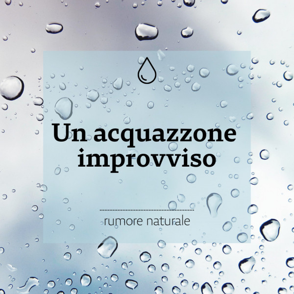 Un acquazzone improvviso - rumore naturale cover art