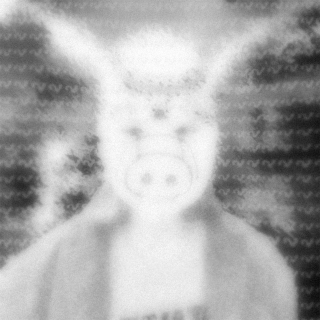 I am listening to ~, (or "I am forced to listen to ~") cover art