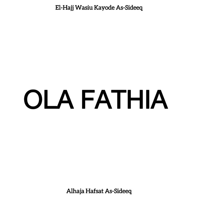 OLA FATHIA cover art