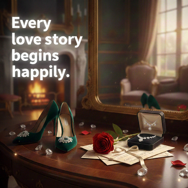 Every love story begins happily cover