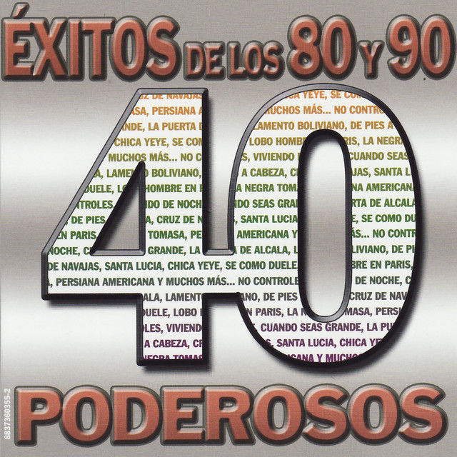 40 Éxitos de los 80 y 90 Poderosos cover art