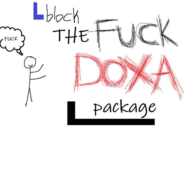 The fuck doxa package cover art