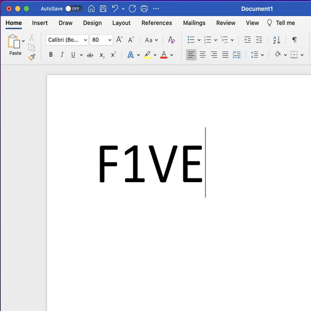 F1ve cover art