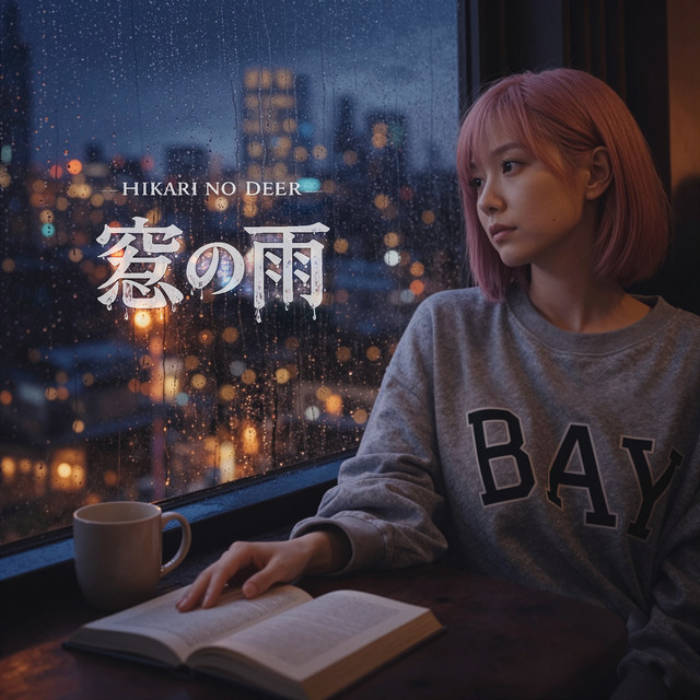 窓の雨