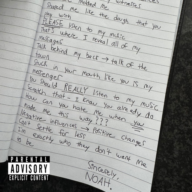 SINCERELY, NOAH.