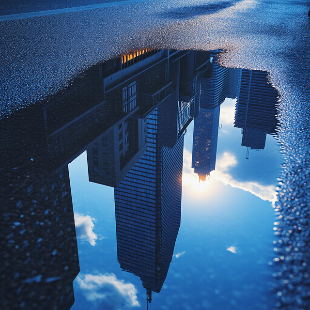 Cover art: Sky in a puddle — Claustrophile