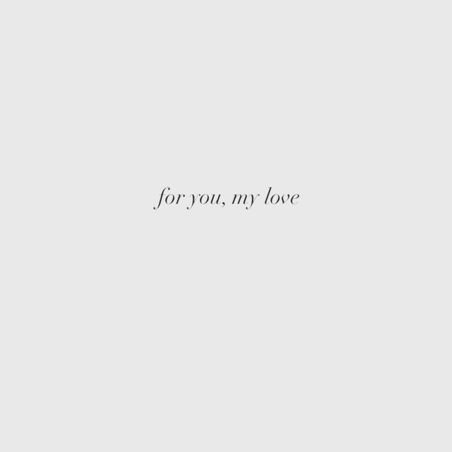 For you, my love cover art