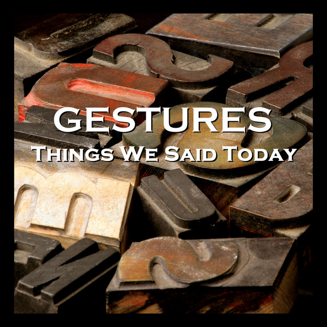 Things We Said Today cover art