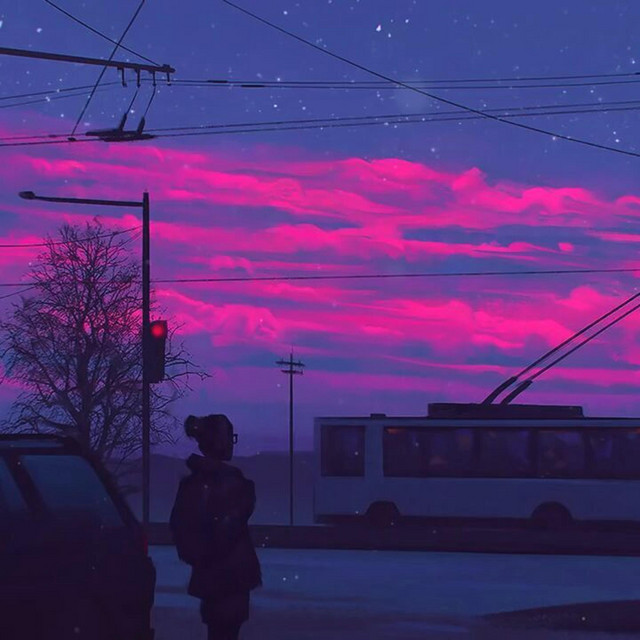 pink skies