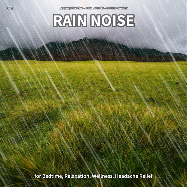 #01 Rain Noise for Bedtime, Relaxation, Wellness, Headache Relief cover art