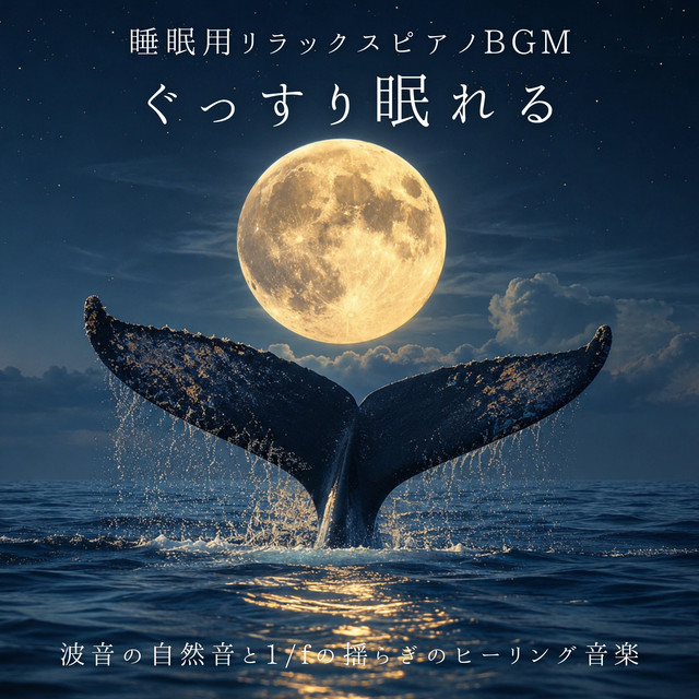 Relaxing Sleep Piano Music - Ocean Wave Nature Sounds and 1/f Fluctuation Healing Music for Restful Sleep cover art