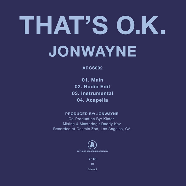That's O.K. cover art