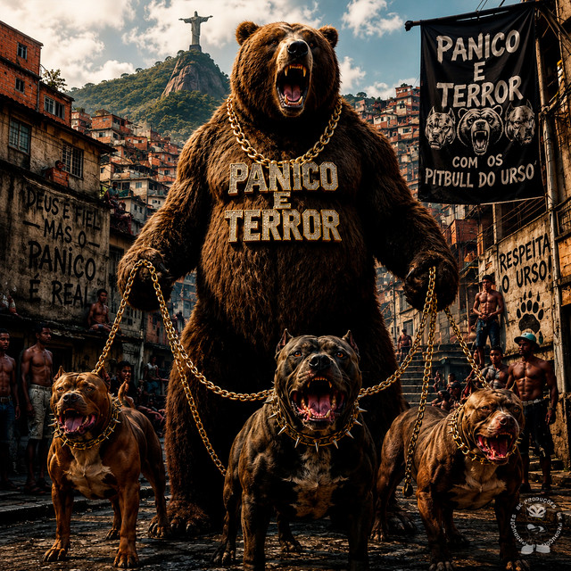É PANICO E TERROR COM OS PITBULL DO URSO