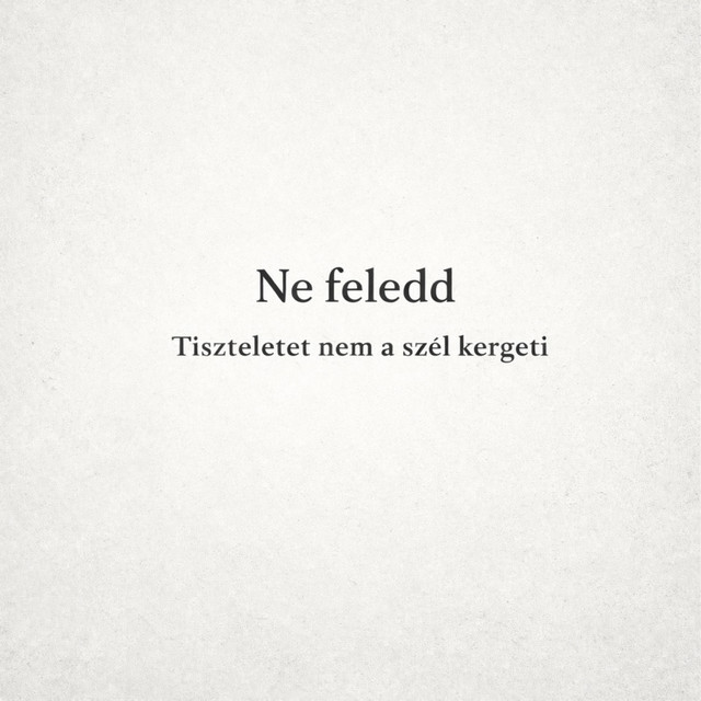Ne feledd cover art