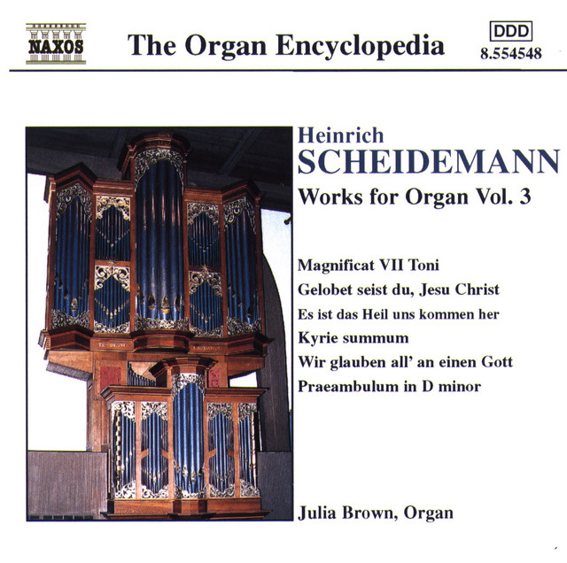 Scheidemann: Organ Works, Vol. 3 cover art