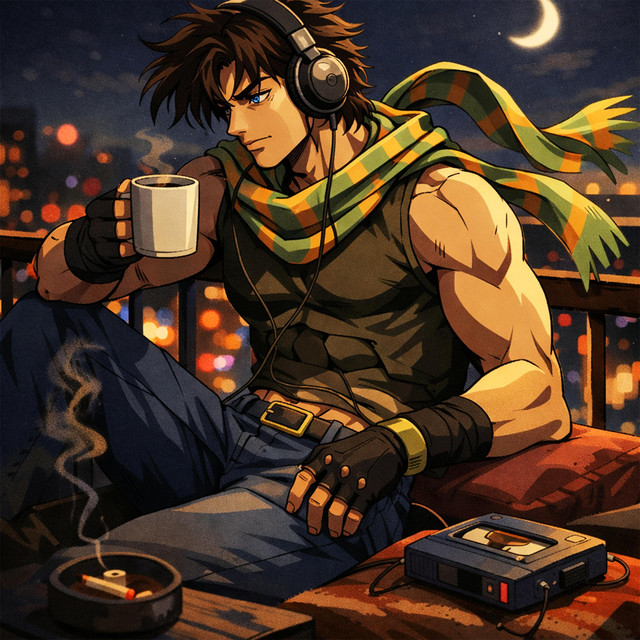 Album cover for bloody stream but it's lofi (jojo's bizarre adventure) by LofiVibe