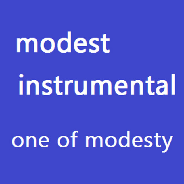 modest instrumental cover art