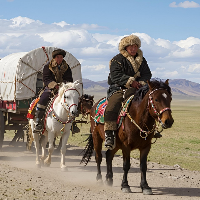 Jakob Welik – The Mongolian Caravan Across the Dunes