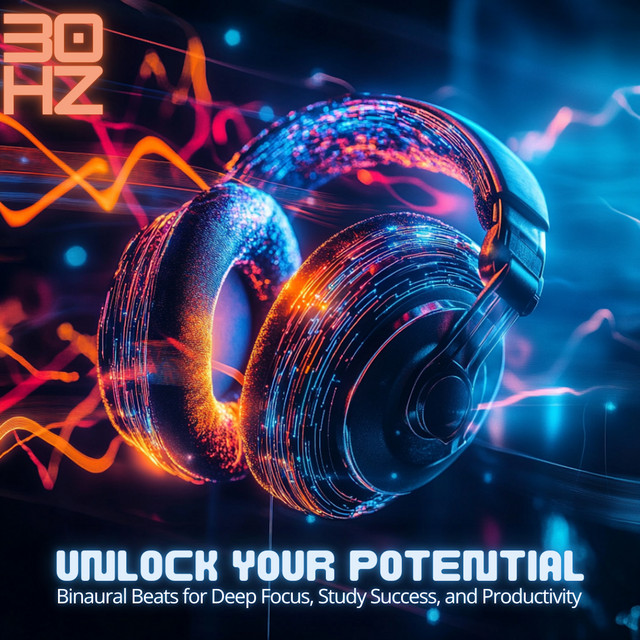 Unlock Your Potential - 30Hz Binaural Beats for Deep Focus, Study Success, and Productivity cover art