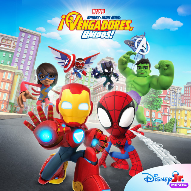 ¡Vengadores, unidos! (De Disney Jr. Spidey y Iron Man: ¡Vengadores Unidos!) cover art