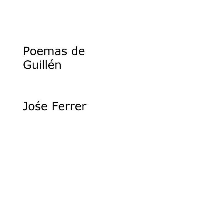 Poemas de Guillén cover art