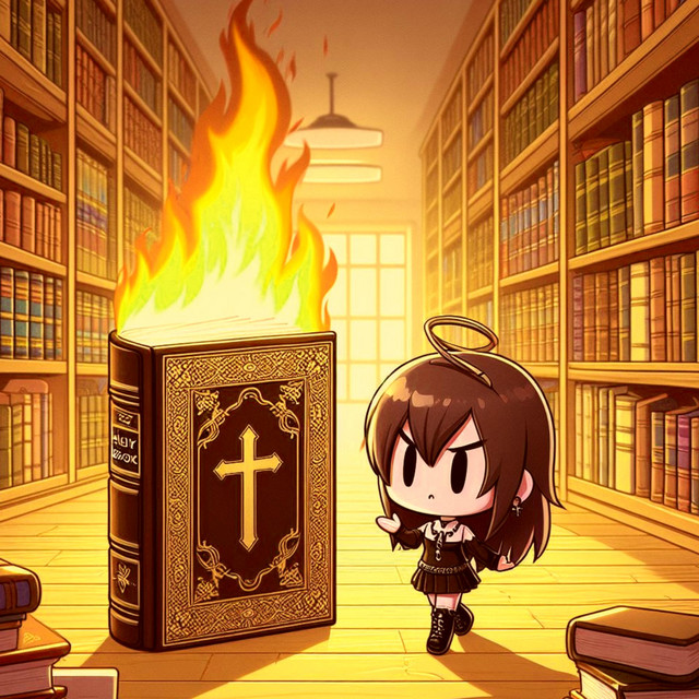 burn the holy book! cover art