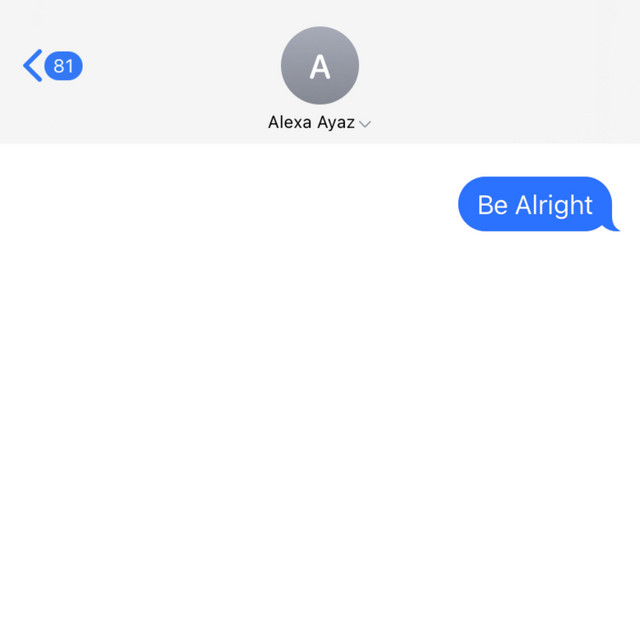 Be Alright album image