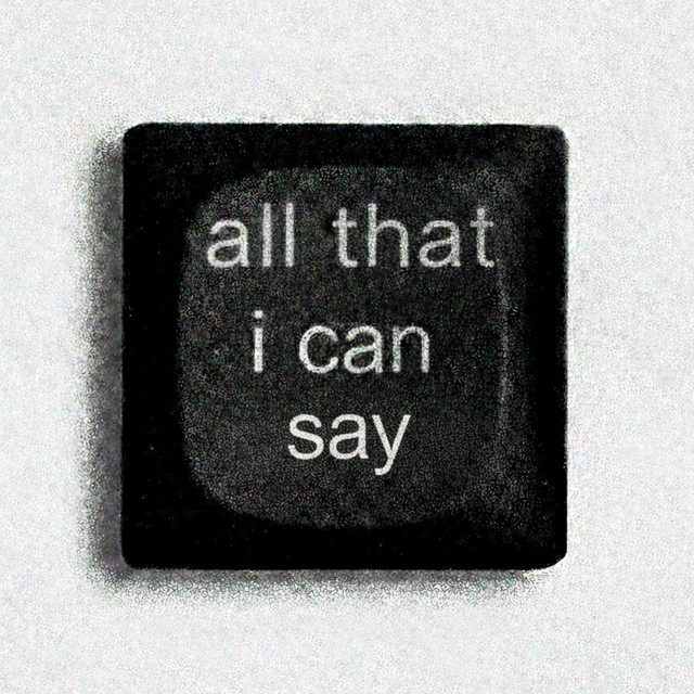 all that i can say cover art