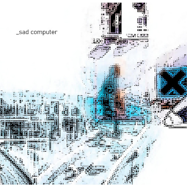 sad computer cover art