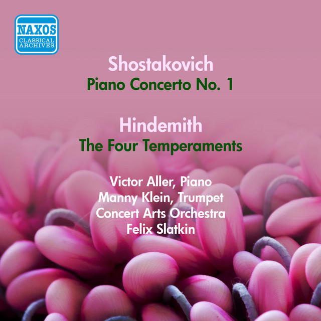Shostakovich, D.: Piano Concerto No. 1 / Hindemith, P.: The 4 Temperaments (Aller) (1953) cover art
