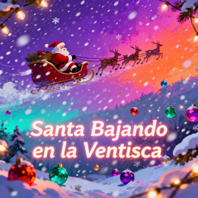 Santa Bajando en la Ventisca cover art
