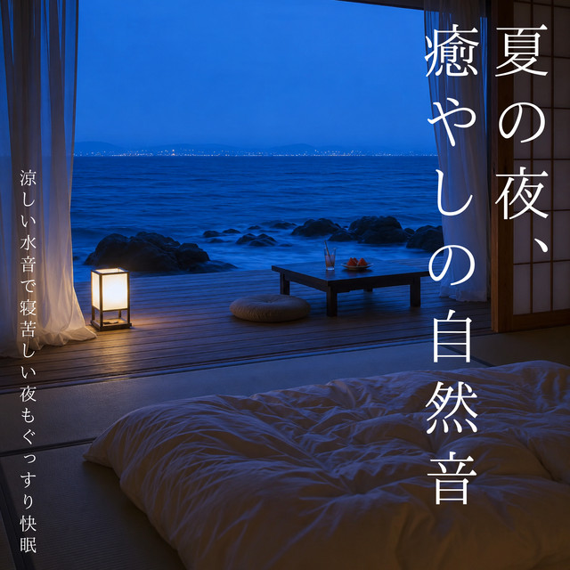 Summer Night Healing Nature Sounds - Cool Water Sounds for Deep Sleep on Hot Nights cover art