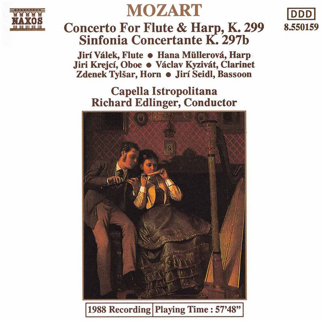 Concerto for Flute & Harp in C Major, K. 299: II. Andantino (Excerpt) Wolfgang Amadeus Mozart, Jiří Válek, Hana Mullerova, Capella Istropolitana, Richard Edlinger