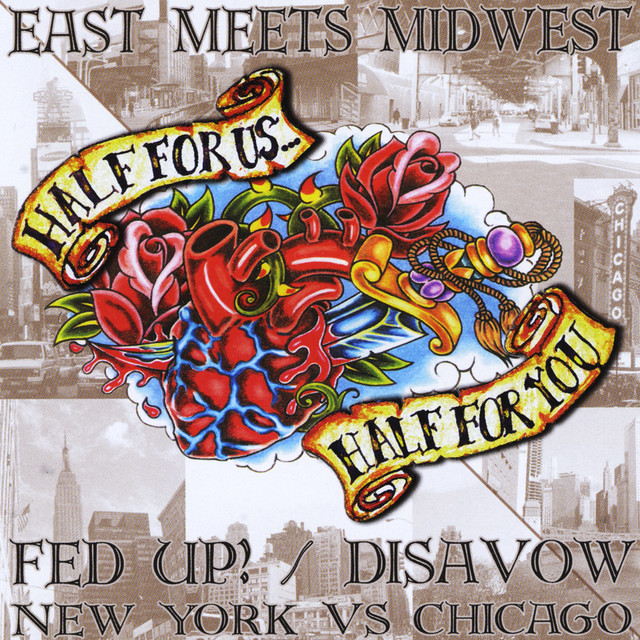 Fed Up! / Disavow Split CD cover