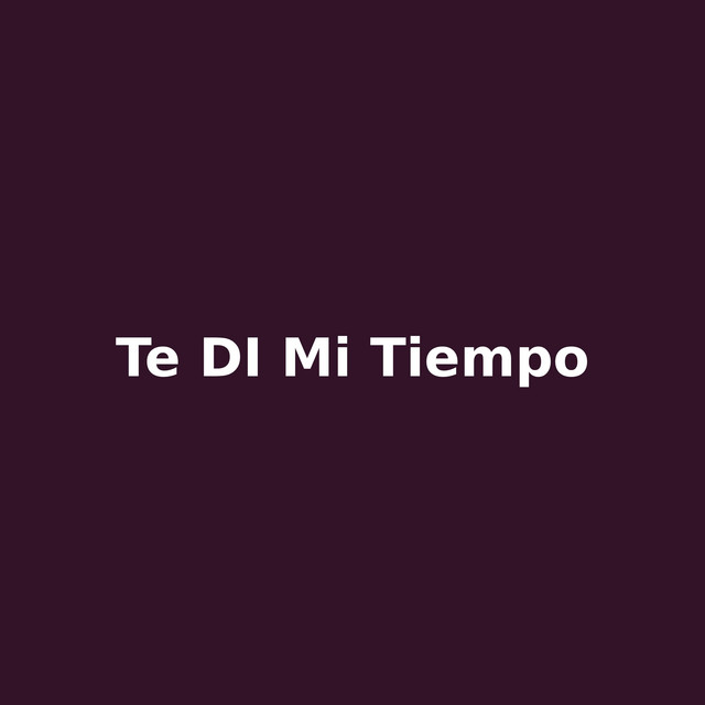 te di mi tiempo cover