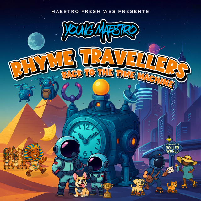 Maestro Fresh Wes Presents: Young Maestro "Rhyme Travellers - Back to the Time Machine" cover art