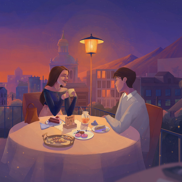 Обкладинка: Date Latte — Vens Adams
