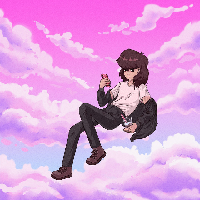 pink clouds, cotton candy cover art