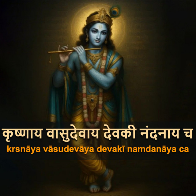 Krsnaya Vasudevaya Devaki Namdanaya Ca
