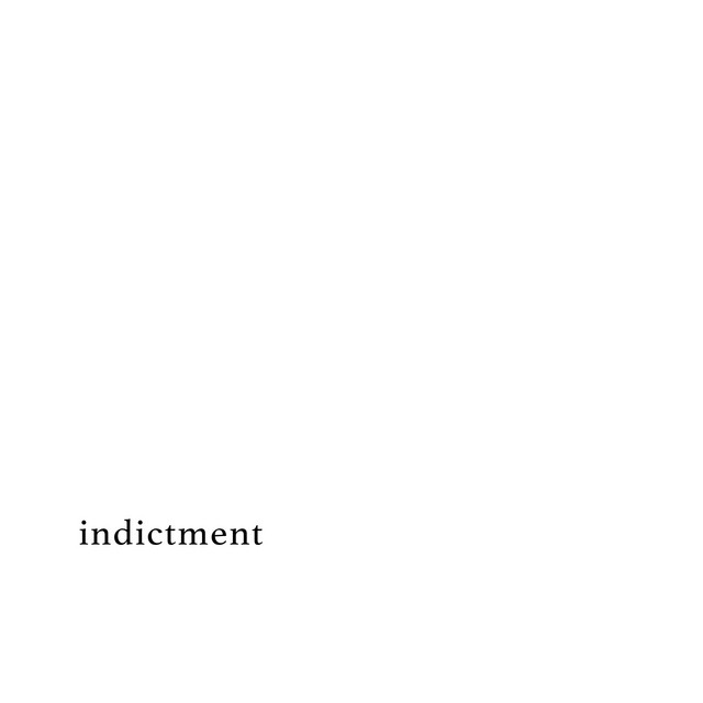 Indictment cover